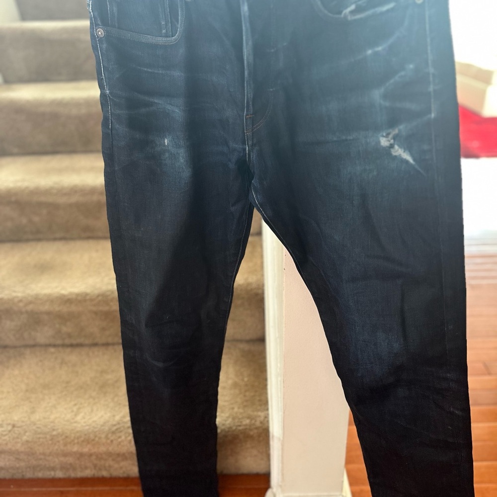 Men’s G-Star blue jeans tapered 3301 width 31 length 32